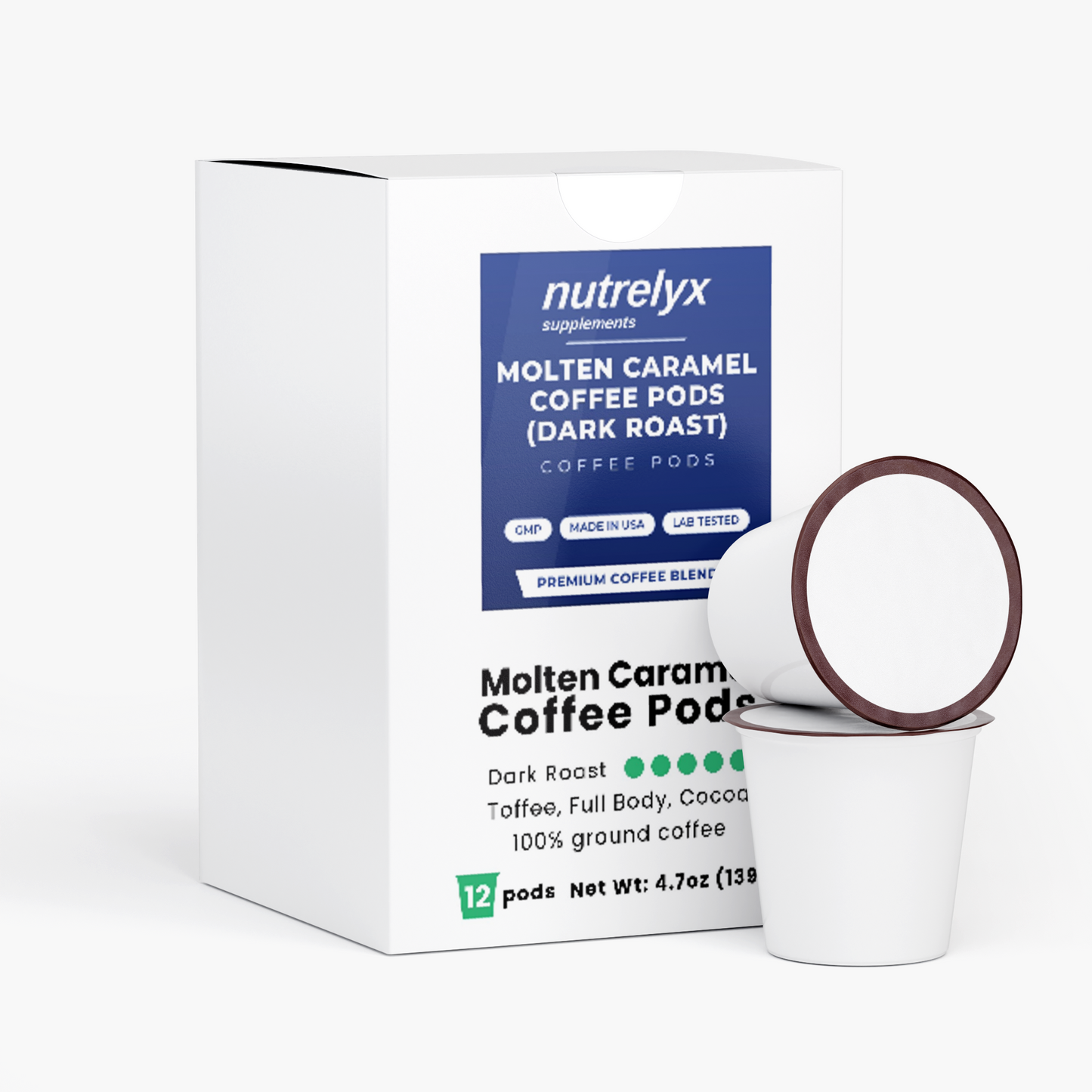 Molten Caramel Coffee Pods (Dark Roast)