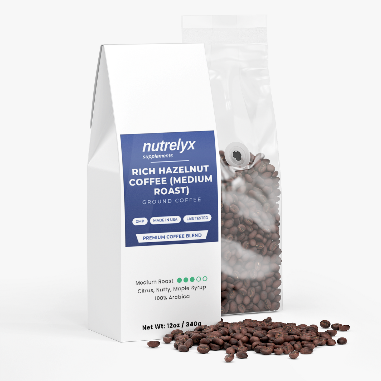 Rich Hazelnut Coffee (Medium Roast)