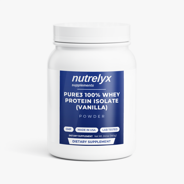 Pure3 100% Whey Protein Isolate (Vanilla)